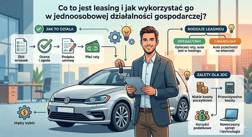 Co to jest leasing i jak wykorzystać go w jednoosobowej działalności gospodarczej?